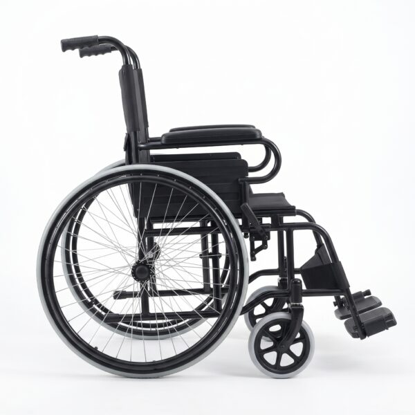 Fauteuil Roulant en Acier Pliable