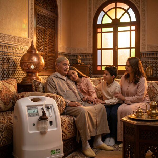 Concentrateur d’oxygène médical 5Litres avec nébuliseur intégré